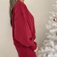 Cozy Fleece Set - Cabernet