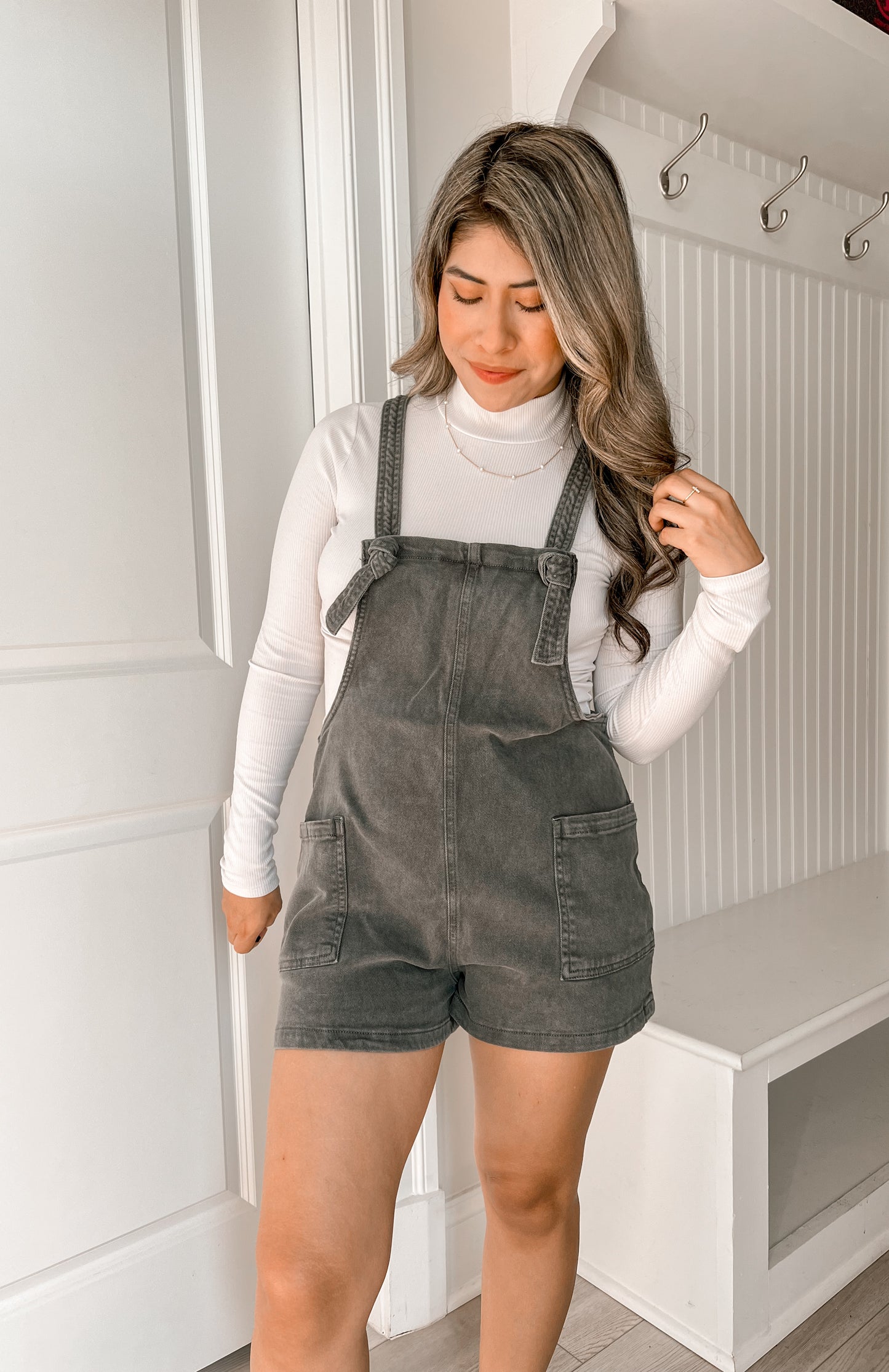 Willow Romper - Ash Black