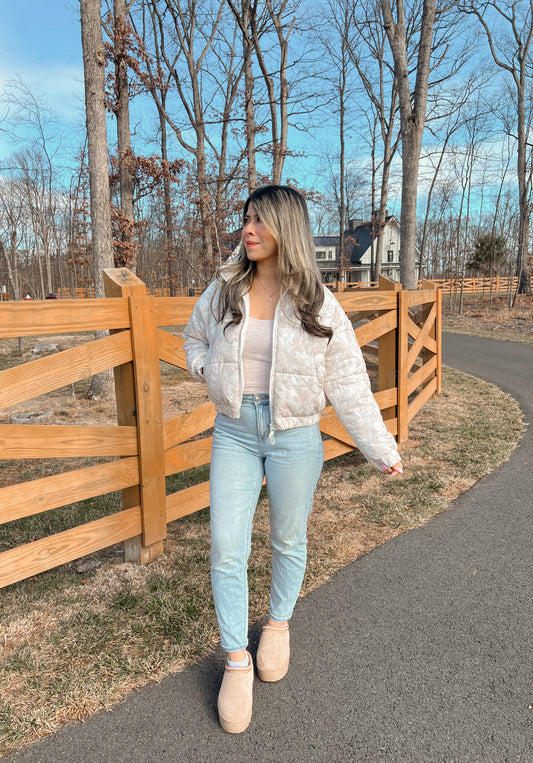 Mary Camo Puffer Jacket