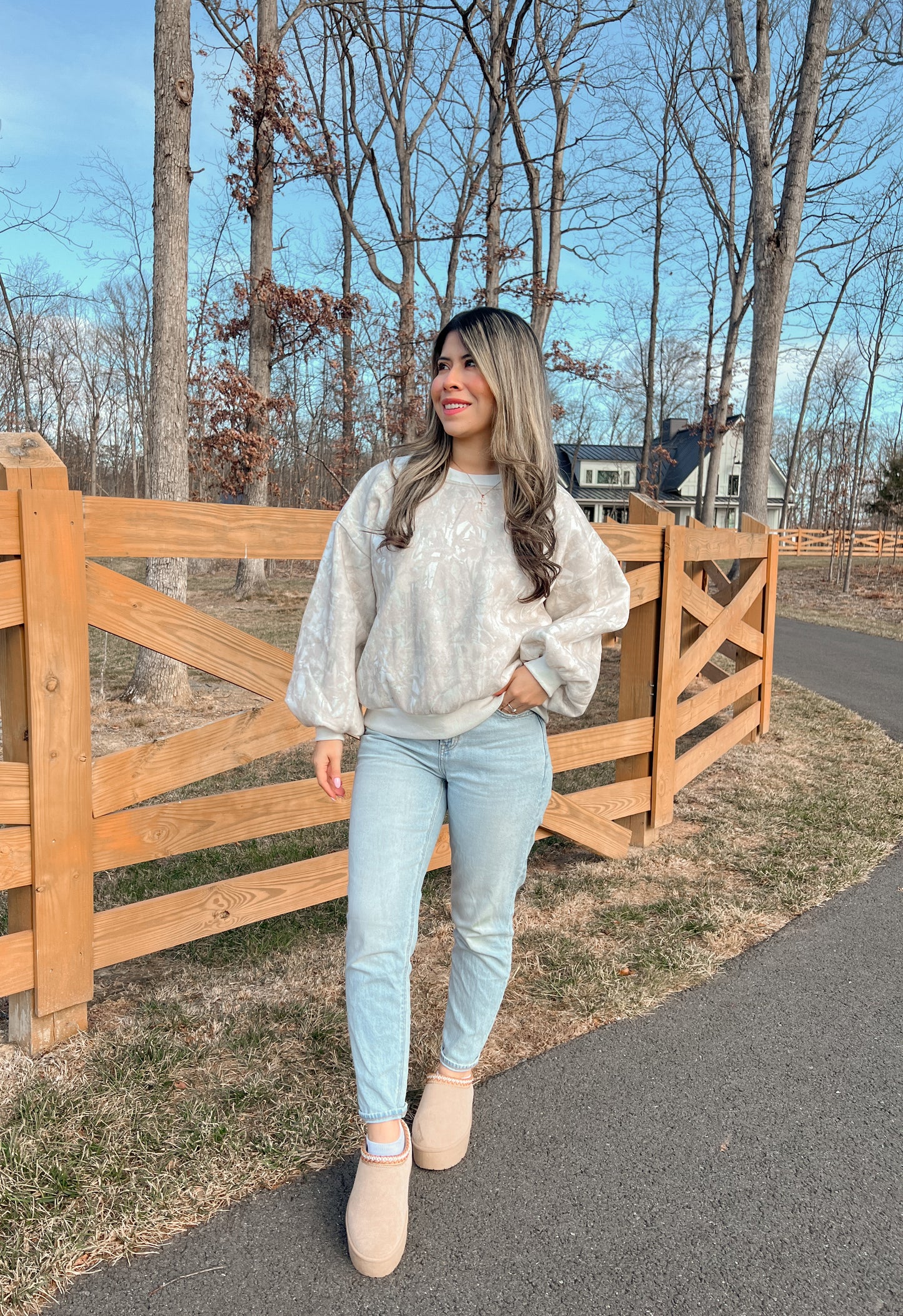 Cute in Camo Fleece Pullover