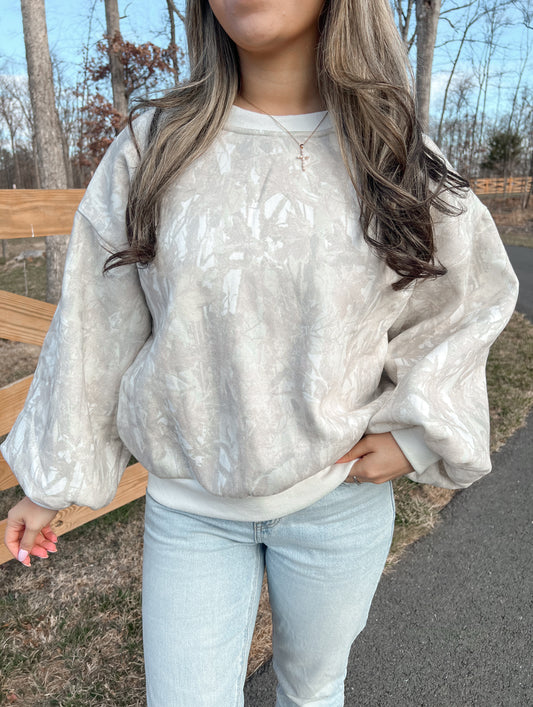 Cute in Camo Fleece Pullover