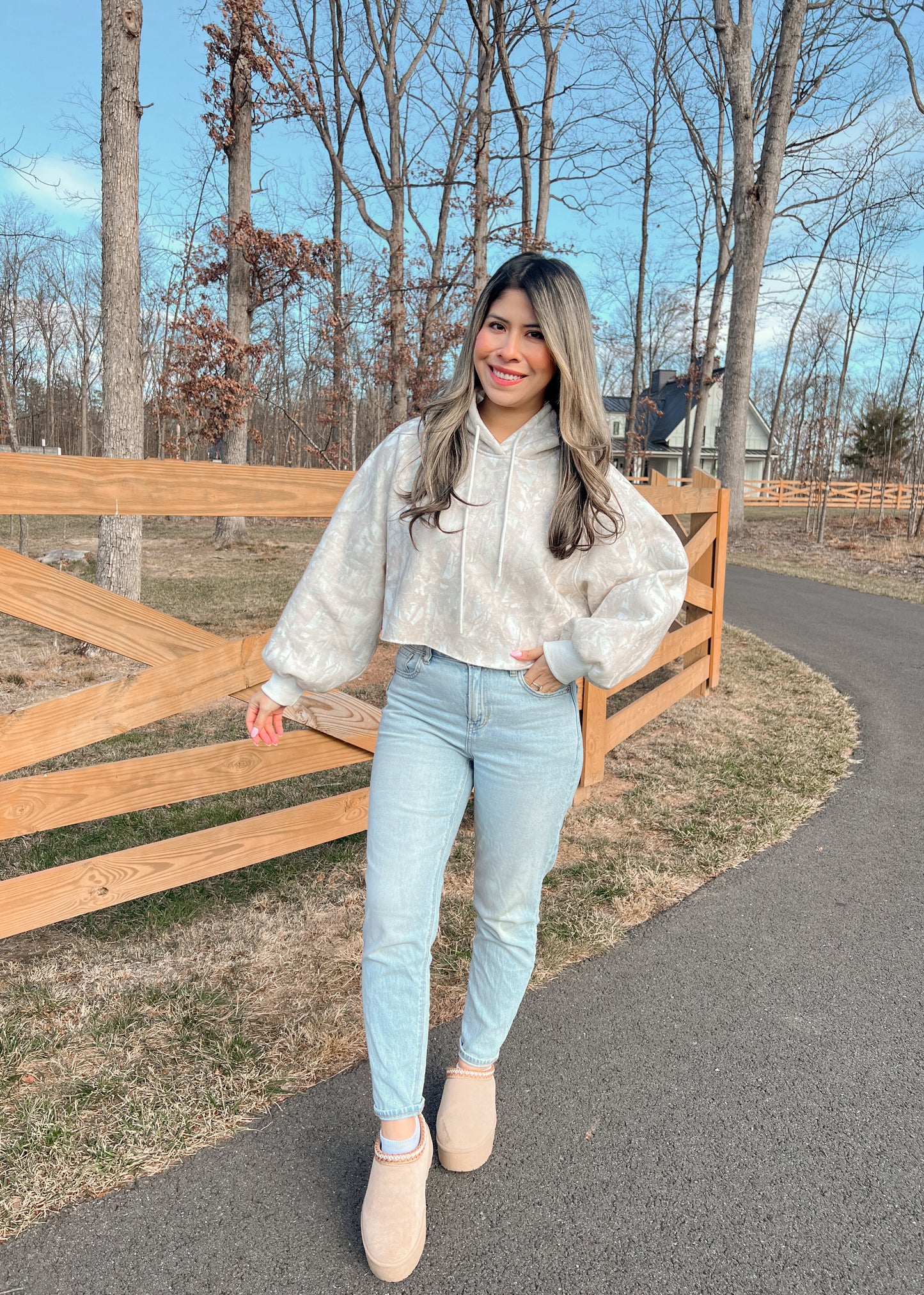 Annie Camo Fleece Hoodie