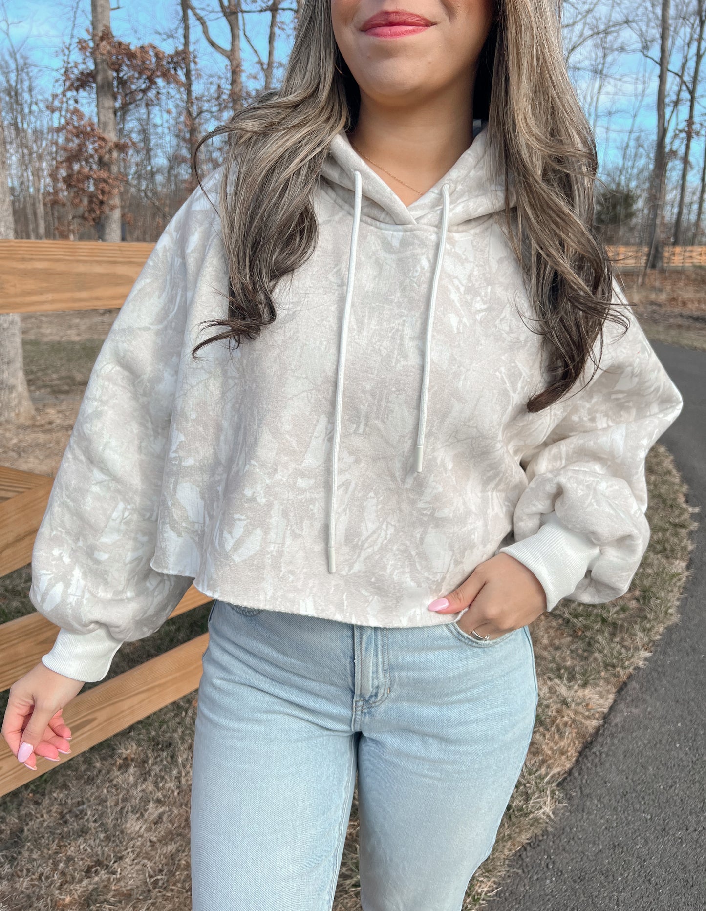 Annie Camo Fleece Hoodie