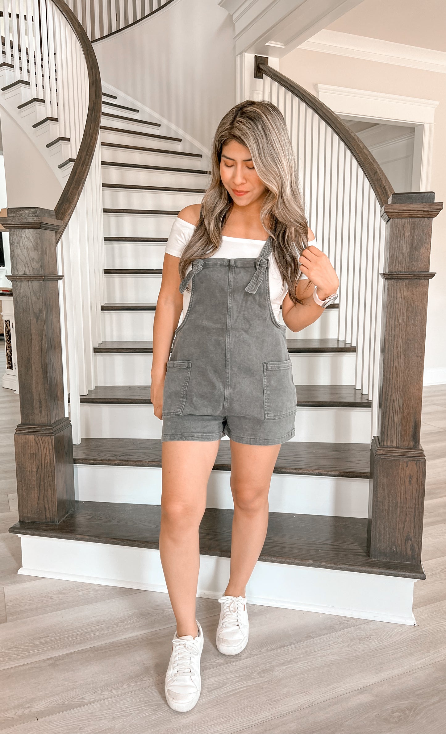 Willow Romper - Ash Black