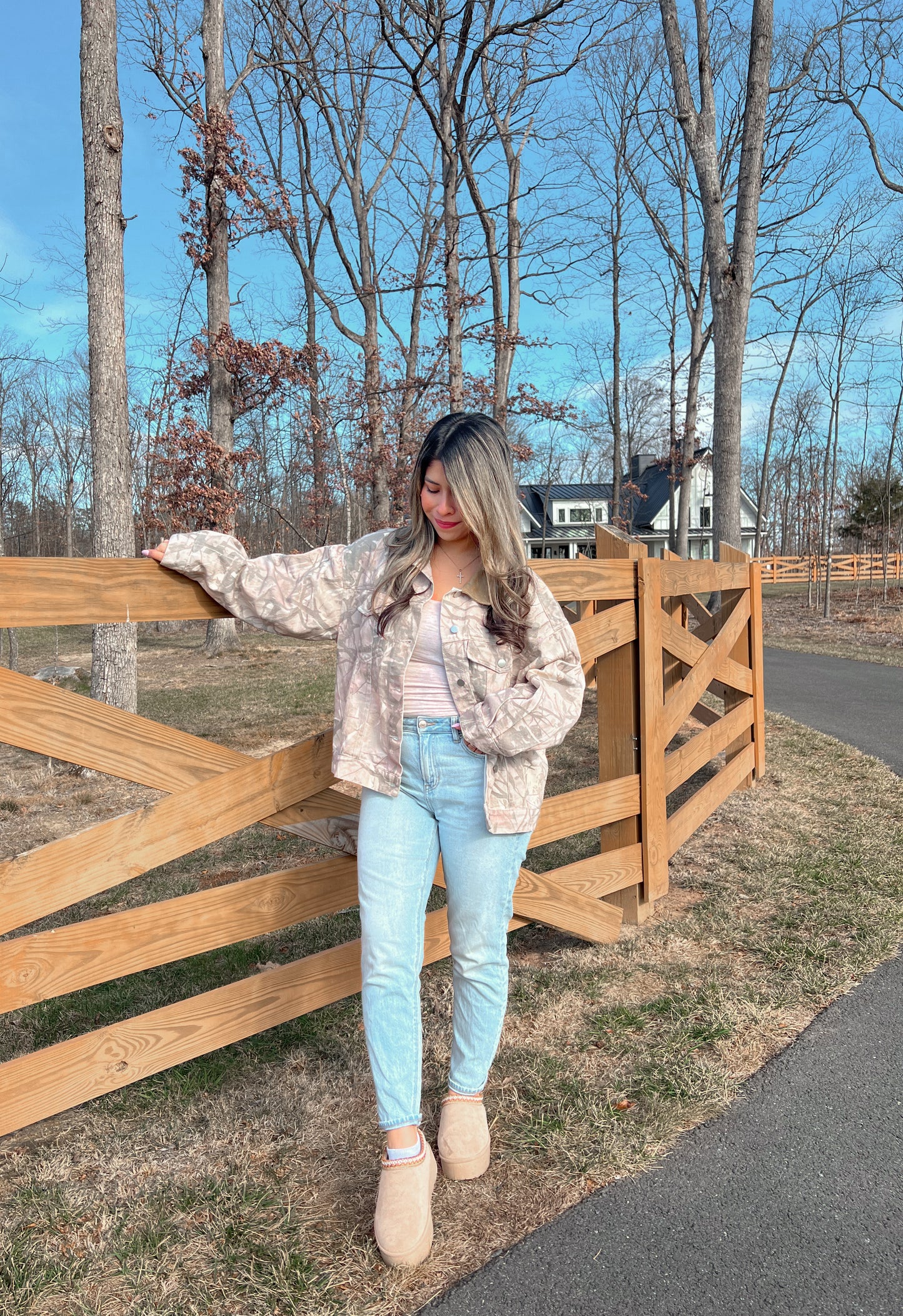 Camo Oversized Denim Jacket