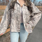 Camo Oversized Denim Jacket