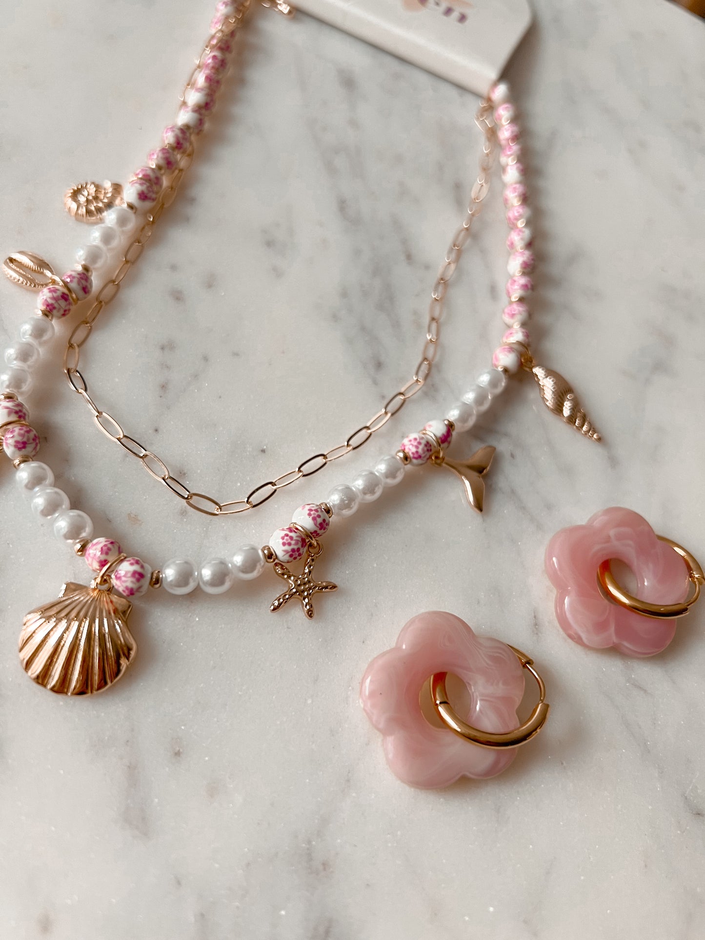 Seaside Charm Layered Bead Necklace