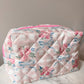 Bow Quilted Makeup Bag