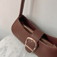 Faux Leather Shoulder Bag