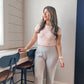 Bow Ribbed Top