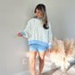 Blue Daisy Oversized Pullover