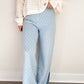 Diamond Knit High Waisted Pants