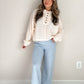 Diamond Knit High Waisted Pants