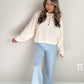 Diamond Knit High Waisted Pants
