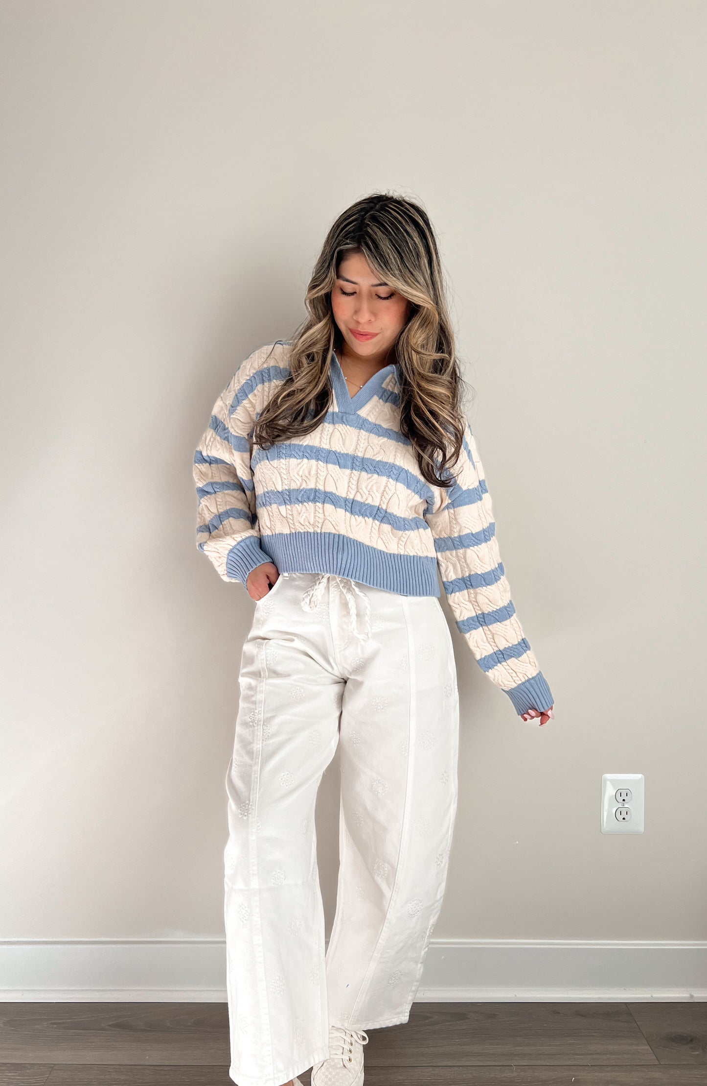 Eyelet Barrel Pants