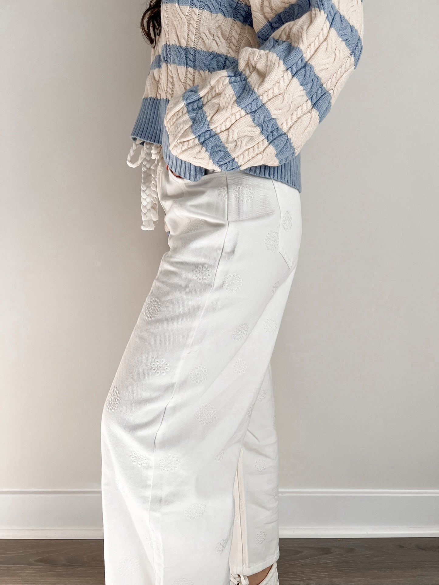 Eyelet Barrel Pants