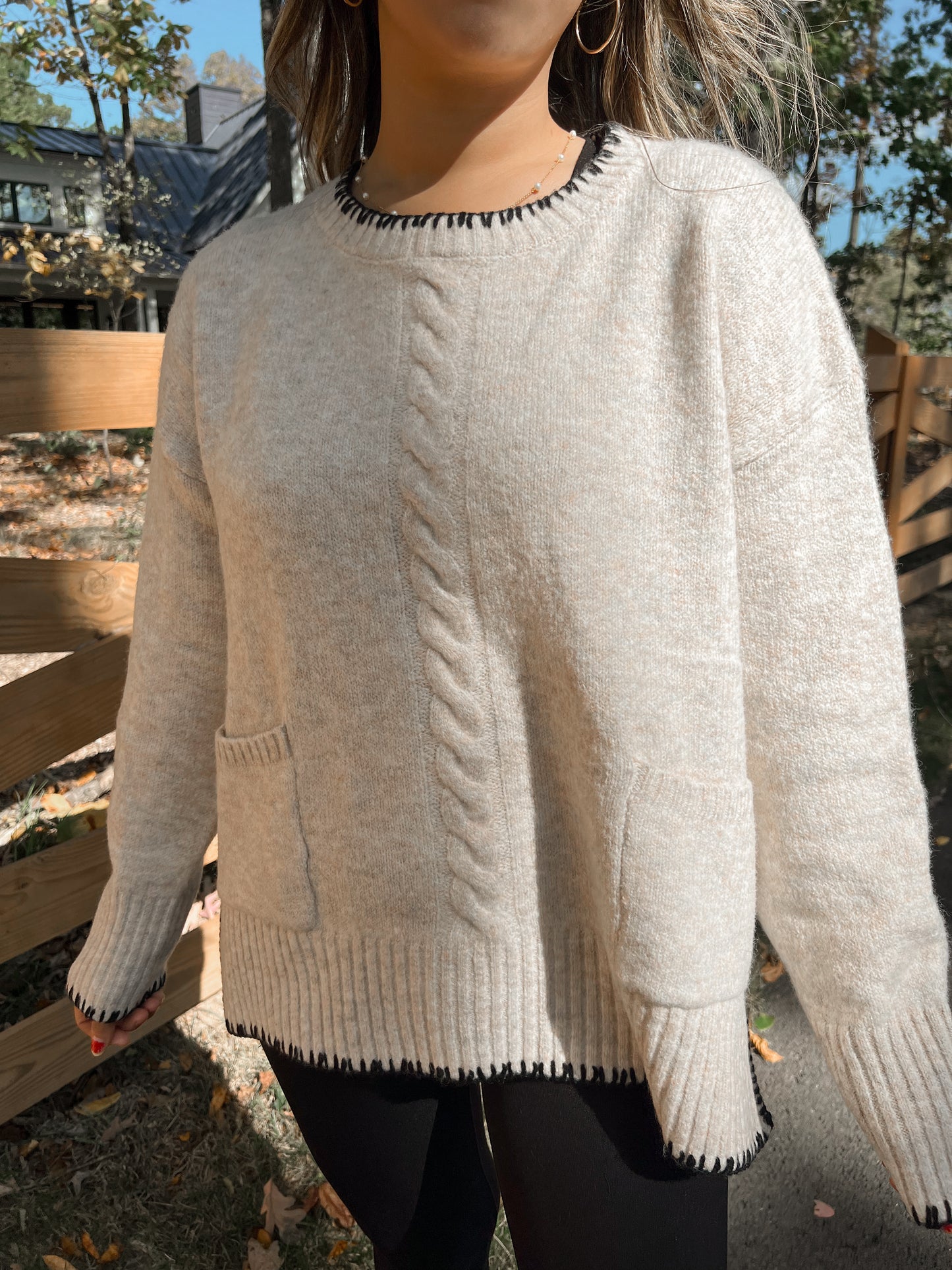 Paris Cable Knit Sweater