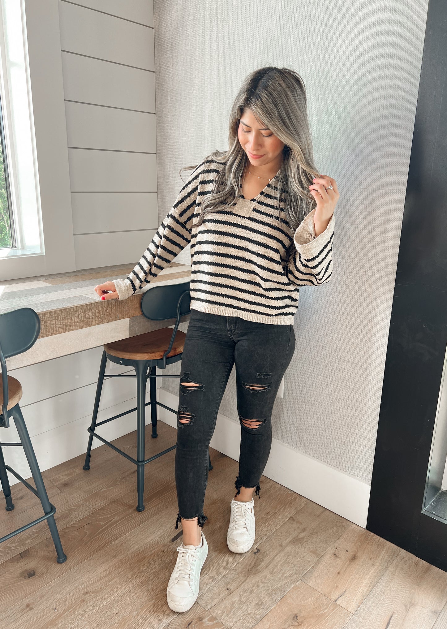 Dockside Striped Knit Sweater