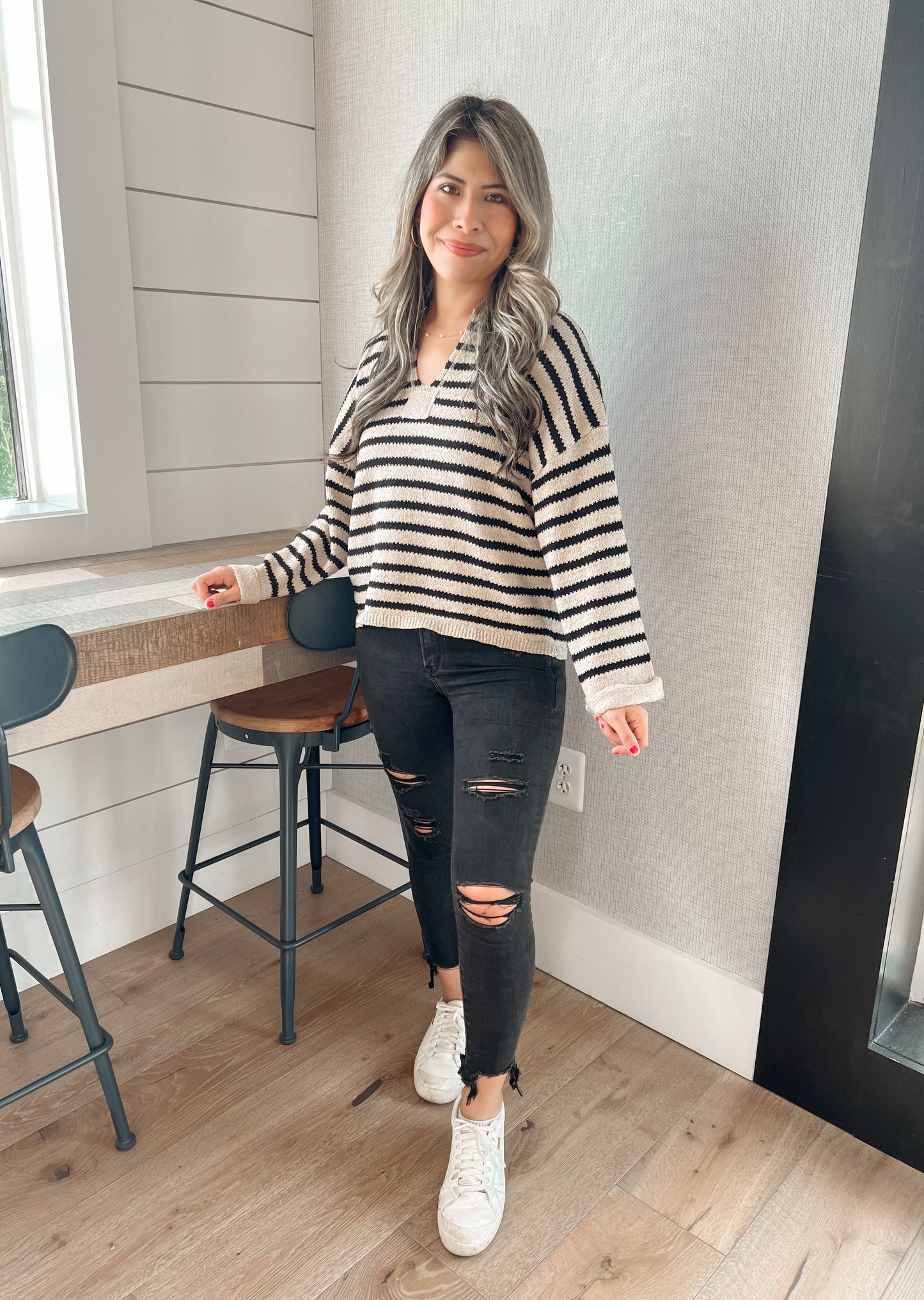 Dockside Striped Knit Sweater