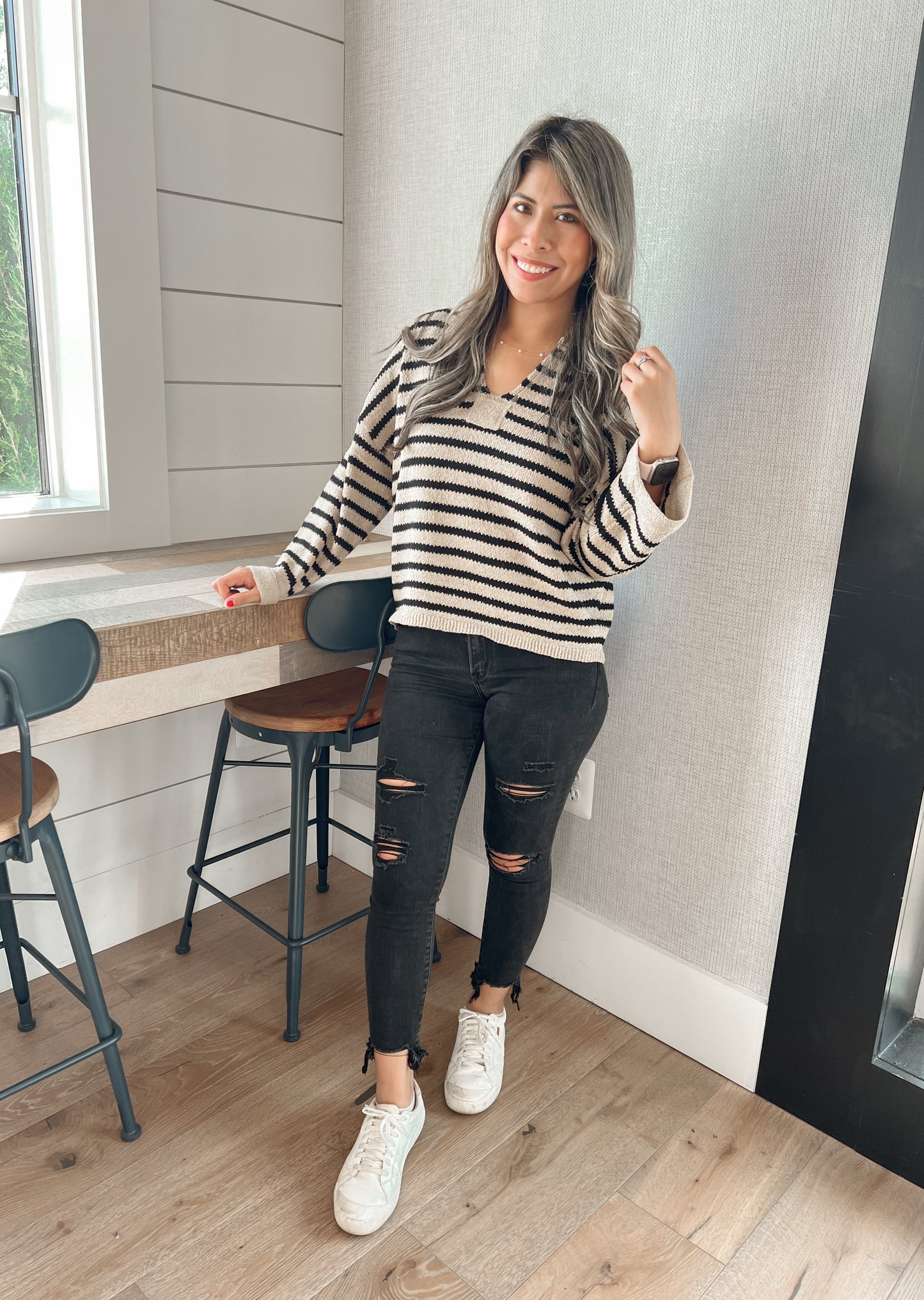 Dockside Striped Knit Sweater