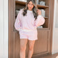 Preppy Pink Checkered Short Set
