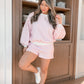 Preppy Pink Checkered Short Set