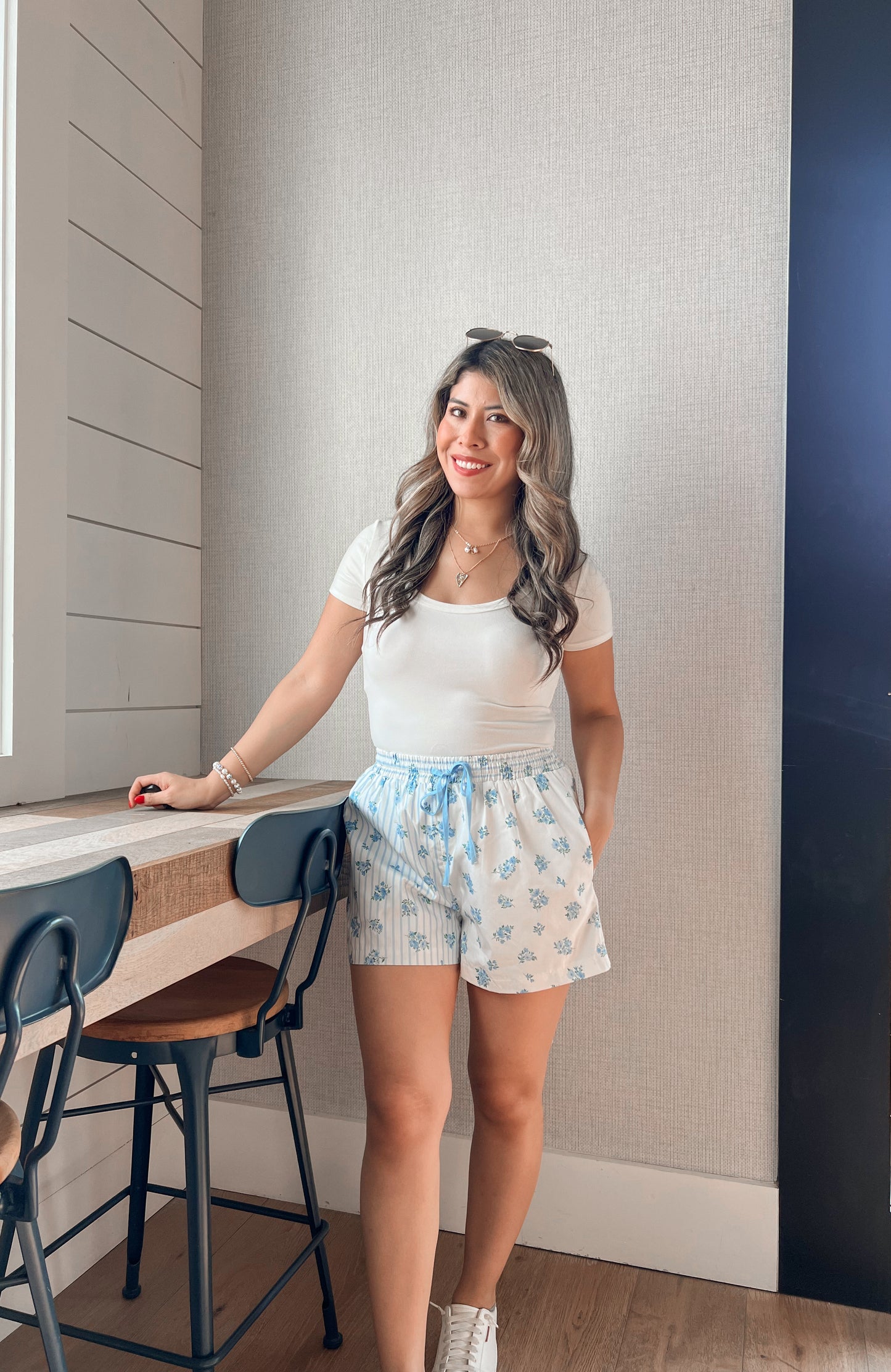 Petals & Stripes Shorts