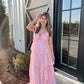 Rosette Maxi Dress
