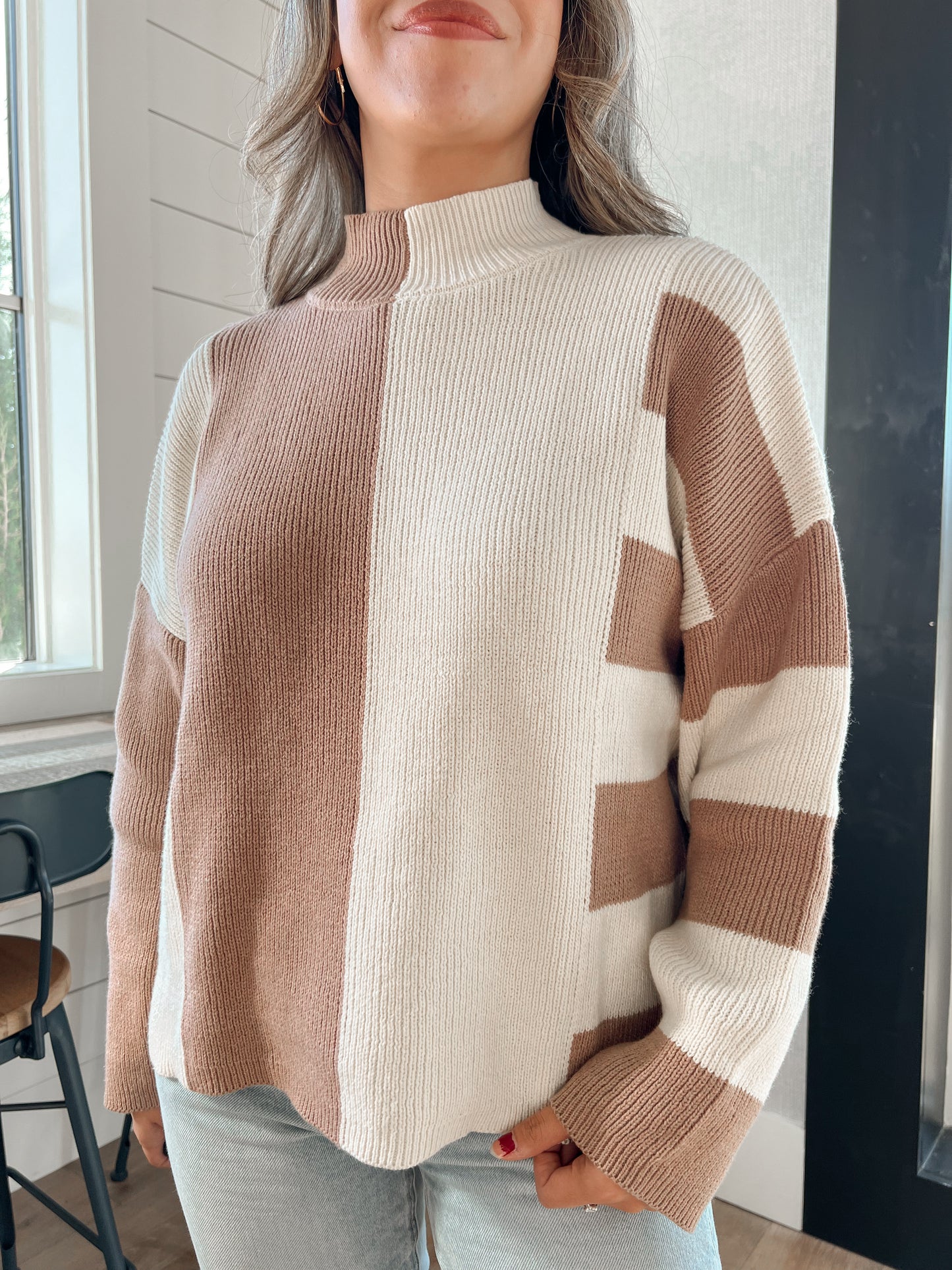 Falling Leaves Colorblock Sweater