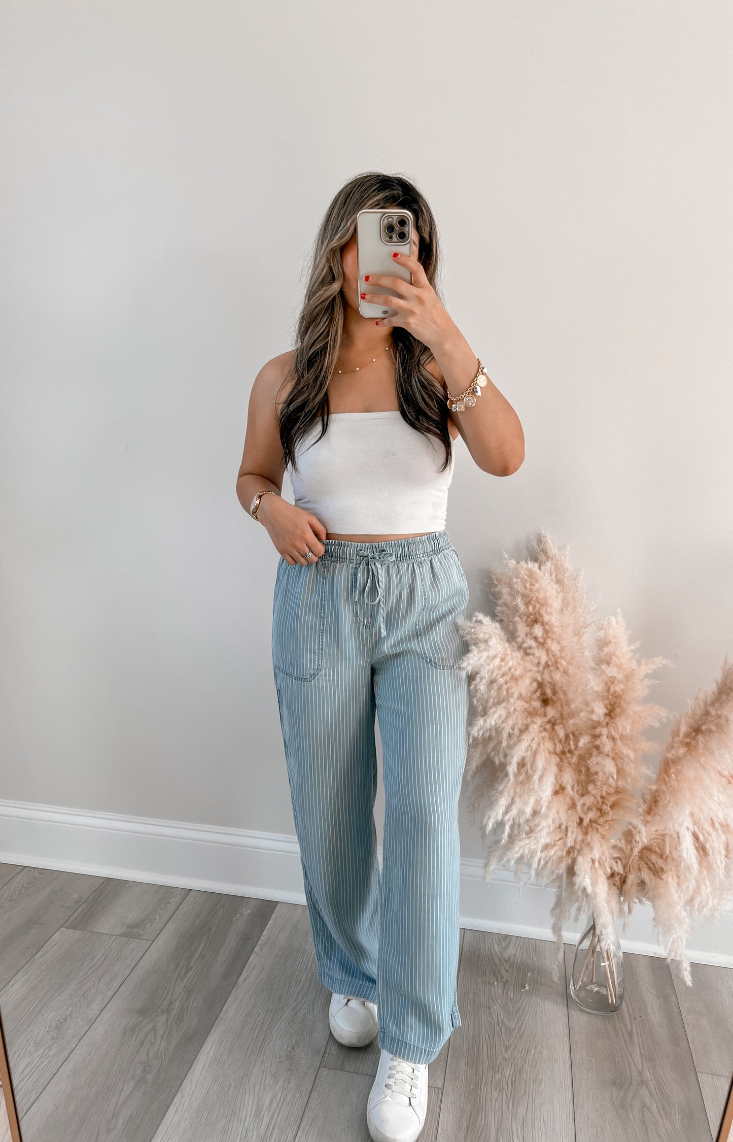 Striped Tencel Pants