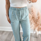 Striped Tencel Pants