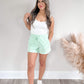 Mint French Terry Shorts