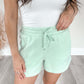 Mint French Terry Shorts