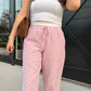 Coastal Eyelet Striped Pants