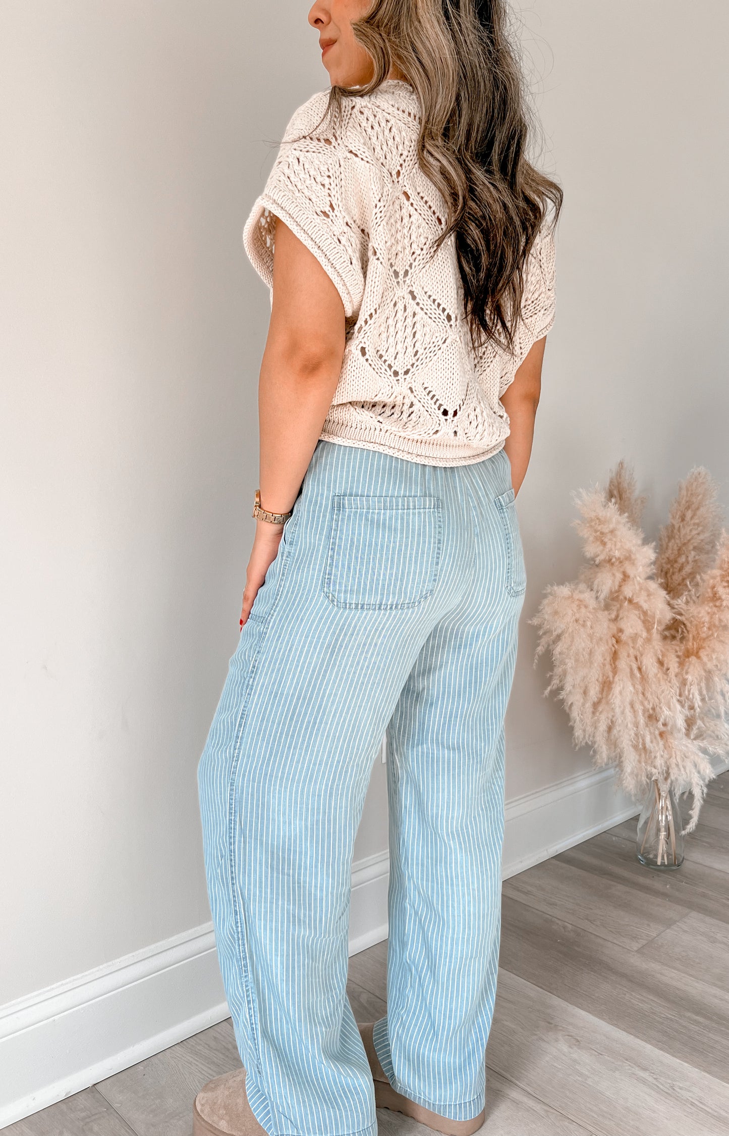 Striped Tencel Pants