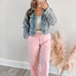 Coastal Eyelet Striped Pants