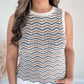 Seashore Chevron Stripe Knit Tank