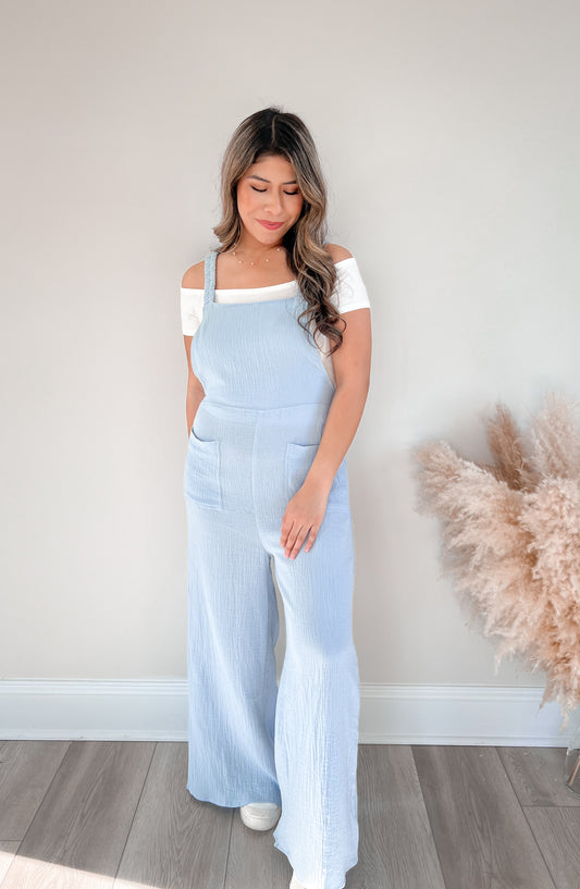 Double Gauze Overall Jumpsuit