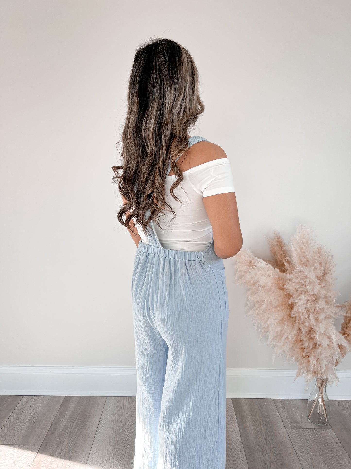 Double Gauze Overall Jumpsuit