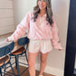 Pink Blooms Short Set