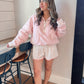 Pink Blooms Short Set