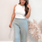 Sea Blue Gauze Pants