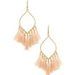 Peach Tassel Earrings