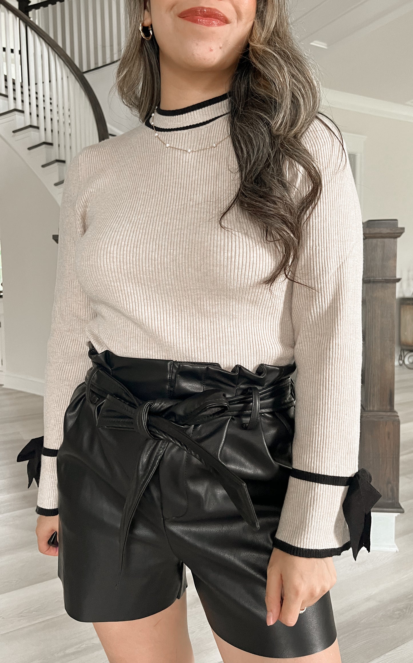 Bow Sleeve Sweater