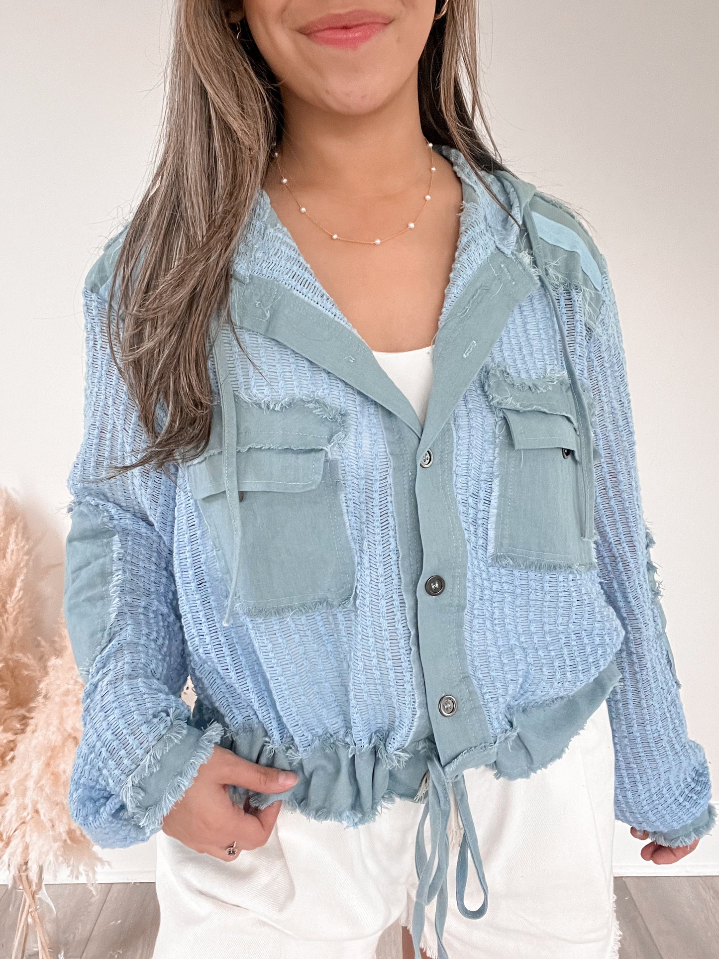 Feel The Breeze Jacket - Baby Blue