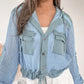 Feel The Breeze Jacket - Baby Blue