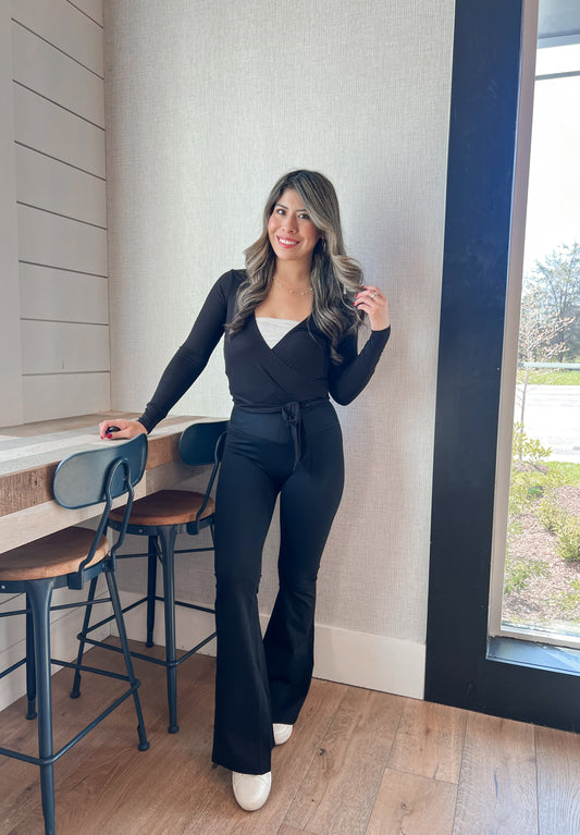 Black Flare Leggings