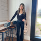 Ballerina Wrap Top - Black