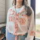 Feel The Breeze Jacket - Off White/Pink Floral