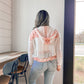 Feel The Breeze Jacket - Off White/Pink Floral